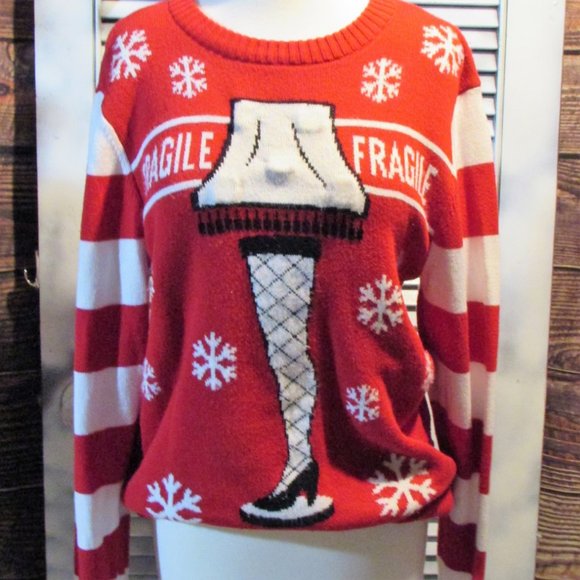 Ugly Christmas Sweater Sweaters - Small Christmas Story Major Award Light Up Sweater